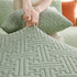 L Shape Sectional Sofa Cover Soft Stretch Furniture Protector Couch Slipcover with 1pcs Free Pillowcases