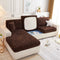 Starry Sky Jacquard Fleece Stretchable Non-Slip Cushion Covers Furniture Covers for L-Shaped Couch