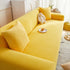 Grid Textured Stretch Sofa Cover, Soft Elastic Slipcover for Couch Protection