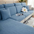Stretchable Jacquard Polar Fleece Sofa Cover Non-Slip Furniture Protector for Pets L-Shaped Couch Slipcovers