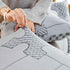 Happy Puzzle Jacquard Fleece Stretchable Cushion Cover, Non-Slip L Shaped Couch Covers for Pets