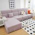 Elastic Skirted Couch Cushion Covers for 1/2/3/4-Seater Sofas, Furniture Protector for Pets, Kids