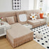 Elastic Skirted Couch Cushion Covers for 1/2/3/4-Seater Sofas, Furniture Protector for Pets, Kids