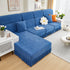 Sofa Seat Cover, Sunflower Patterned Elastic Skirted Couch Cushion Covers for 1/2/3/4-Seater Sofas
