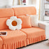 Stretch Sofa Covers with Skirt for Couch Seat and Cushion, Chaise, Sectional, 1/2/3/4 Seater Sofas