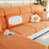 Stretch Jacquard Fleece Settee Cushion Covers, Stylish Non Slip Couch Cushion Covers for Sectional Sofas