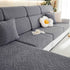 Stretch Jacquard Fleece Settee Cushion Covers, Stylish Non Slip Couch Cushion Covers for Sectional Sofas