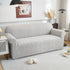 3D Baroque Floral Stretch Sofa Cover Elastic Polar Fleece Couch Slipcover with Straps