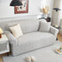 3D Baroque Floral Stretch Sofa Cover Elastic Polar Fleece Couch Slipcover with Straps