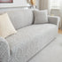 3D Baroque Floral Stretch Sofa Cover Elastic Polar Fleece Couch Slipcover with Straps