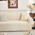 3D Baroque Floral Stretch Sofa Cover Elastic Polar Fleece Couch Slipcover with Straps