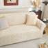 3D Baroque Floral Stretch Sofa Cover Elastic Polar Fleece Couch Slipcover with Straps