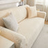 3D Baroque Floral Stretch Sofa Cover Elastic Polar Fleece Couch Slipcover with Straps