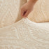 3D Baroque Floral Stretch Sofa Cover Elastic Polar Fleece Couch Slipcover with Straps