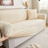 3D Baroque Floral Stretch Sofa Cover Elastic Polar Fleece Couch Slipcover with Straps