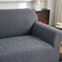 3D Baroque Floral Stretch Sofa Cover Elastic Polar Fleece Couch Slipcover with Straps