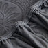3D Baroque Floral Stretch Sofa Cover Elastic Polar Fleece Couch Slipcover with Straps