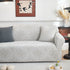 3D Damask Jacquard Stretch Sofa Cover Thick Polar Fleece Couch Slipcover with Straps