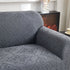 3D Damask Jacquard Stretch Sofa Cover Thick Polar Fleece Couch Slipcover with Straps