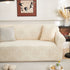 3D Damask Jacquard Stretch Sofa Cover Thick Polar Fleece Couch Slipcover with Straps