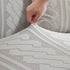 3D Embossed Geometric Couch Slipcover, Stretch Washable Non Slip Furniture Protector