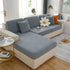 Sunflower Jacquard Fleece Stretchable Cushion Cover, Non-Slip Furniture Covers for Pets, L Shaped Couch Cushion Covers
