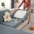 Sunflower Jacquard Fleece Stretchable Cushion Cover, Non-Slip Furniture Covers for Pets, L Shaped Couch Cushion Covers