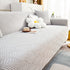 3D Leaves Jacquard Couch Slipcovers Non-Slip Cozy Stretchy Couch Covers for Sectional