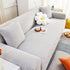 3D Leaves Jacquard Couch Slipcovers Non-Slip Cozy Stretchy Couch Covers for Sectional