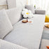 3D Leaves Jacquard Couch Slipcovers Non-Slip Cozy Stretchy Couch Covers for Sectional