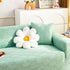 3D Leaves Jacquard Couch Slipcovers Non-Slip Cozy Stretchy Couch Covers for Sectional