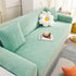 3D Leaves Jacquard Couch Slipcovers Non-Slip Cozy Stretchy Couch Covers for Sectional