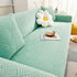 3D Leaves Jacquard Couch Slipcovers Non-Slip Cozy Stretchy Couch Covers for Sectional