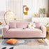 3D Leaves Jacquard Couch Slipcovers Non-Slip Cozy Stretchy Couch Covers for Sectional