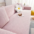 3D Leaves Jacquard Couch Slipcovers Non-Slip Cozy Stretchy Couch Covers for Sectional