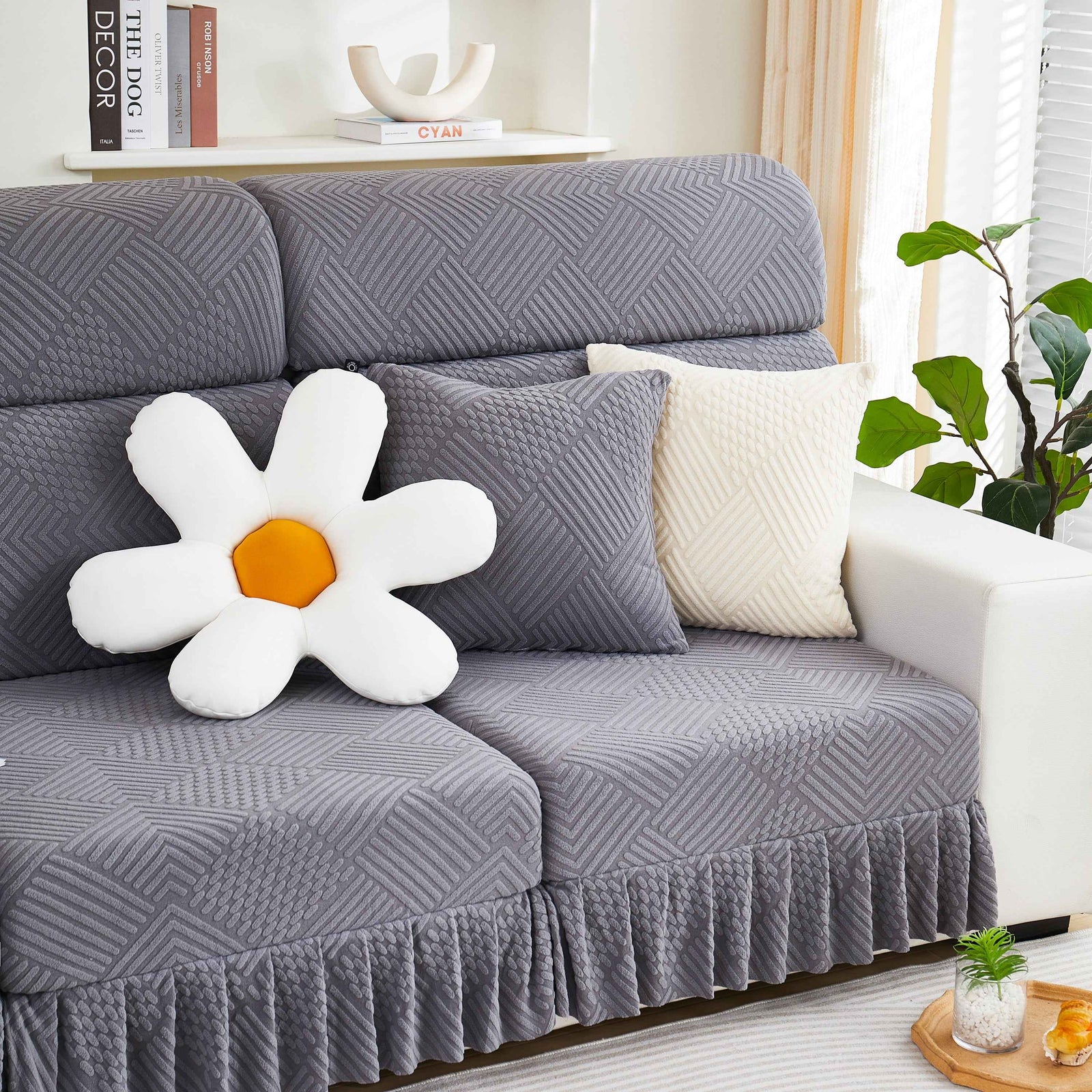 Stretch Sofa Covers for Couch Seats and Cushions, Suitable for 1/2/3/4/L Seater Sofas and Couches