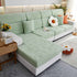 Lucky Clover Slipcover Non-Slip Stretch Jacquard Polar Fleece Sofa Cover for Pets, Cushions, Couches