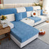 Lucky Clover Slipcover Non-Slip Stretch Jacquard Polar Fleece Sofa Cover for Pets, Cushions, Couches