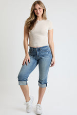 Women's Premium Stretch Essential Cuff Capri