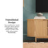 Chloe Modern Reeded TV Stand