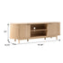Chloe Modern Reeded TV Stand