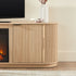 Chloe Modern Scandinavian Reeded Fireplace TV Stand in 2 Sizes