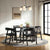 Ezra Modern Solid Wood Rounded Back Dining Chair (Set of 2)