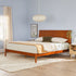 Cama Slatted Headboard Mid-Century Modern Solid Wood Bed