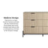 Paris Modern Scandinavian Reeded Dresser