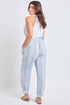 Women's Linen Joggers With Banded Hem