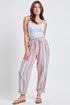 Women's Linen Joggers With Banded Hem