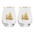 Trees Stemless Wine Glass - Boxed Set of 2