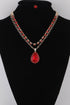 Women's Jeweled Teardrop Pendant Necklace BYMANYC ® New York CONTEMPORARY VIBRANT MODERN JEWELRY - New Collection