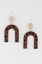 Women's Animal Print Arch Earrings BYMANYC ® New York CONTEMPORARY VIBRANT MODERN JEWELRY - New Collection
